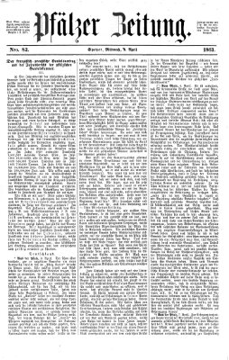 Pfälzer Zeitung Mittwoch 8. April 1863