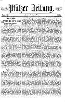 Pfälzer Zeitung Samstag 9. Mai 1863