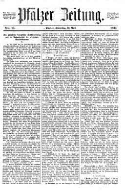 Pfälzer Zeitung Donnerstag 23. April 1863