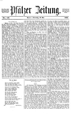 Pfälzer Zeitung Donnerstag 28. Mai 1863