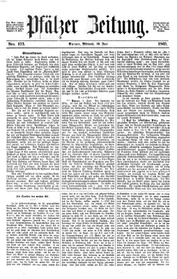 Pfälzer Zeitung Mittwoch 10. Juni 1863