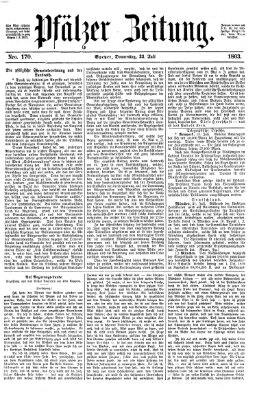 Pfälzer Zeitung Donnerstag 23. Juli 1863