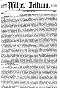 Pfälzer Zeitung Freitag 31. Juli 1863