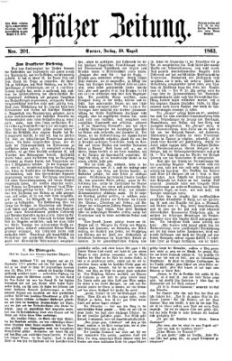 Pfälzer Zeitung Freitag 28. August 1863
