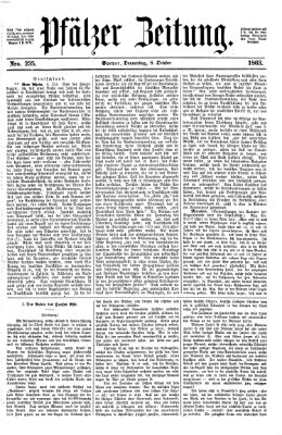 Pfälzer Zeitung Donnerstag 8. Oktober 1863