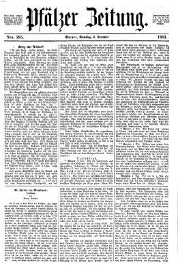 Pfälzer Zeitung Samstag 5. Dezember 1863