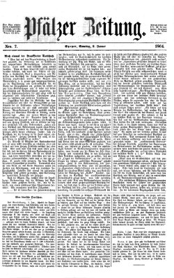 Pfälzer Zeitung Samstag 9. Januar 1864