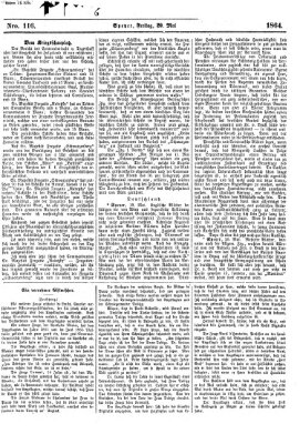 Pfälzer Zeitung Freitag 20. Mai 1864
