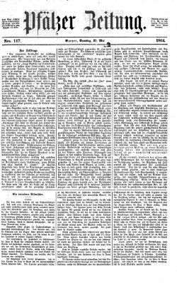 Pfälzer Zeitung Samstag 21. Mai 1864