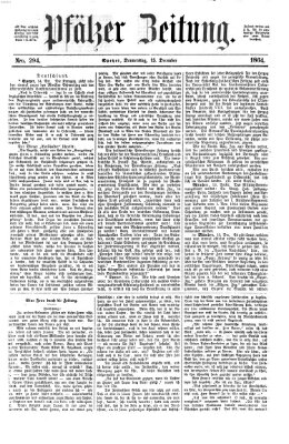 Pfälzer Zeitung Donnerstag 15. Dezember 1864
