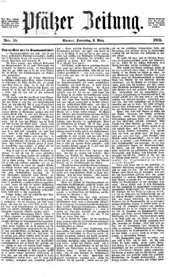 Pfälzer Zeitung Donnerstag 9. März 1865