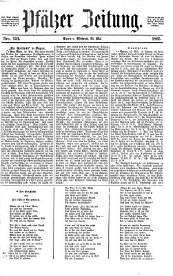 Pfälzer Zeitung Mittwoch 24. Mai 1865