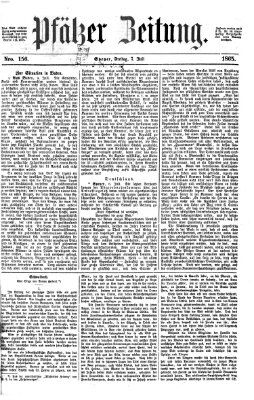 Pfälzer Zeitung Freitag 7. Juli 1865