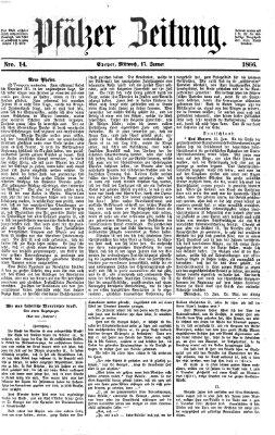 Pfälzer Zeitung Mittwoch 17. Januar 1866