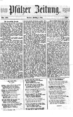 Pfälzer Zeitung Samstag 5. Mai 1866