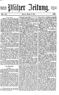 Pfälzer Zeitung Montag 14. Mai 1866