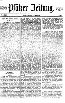 Pfälzer Zeitung Samstag 29. September 1866