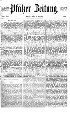 Pfälzer Zeitung Freitag 16. November 1866