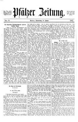 Pfälzer Zeitung Donnerstag 10. Januar 1867