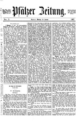 Pfälzer Zeitung Montag 14. Januar 1867