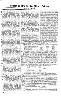 Pfälzer Zeitung Sonntag 14. April 1867