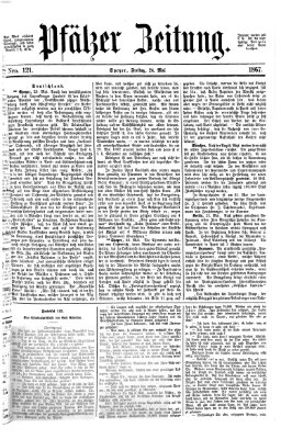 Pfälzer Zeitung Freitag 24. Mai 1867