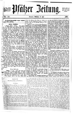 Pfälzer Zeitung Mittwoch 19. Juni 1867