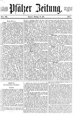 Pfälzer Zeitung Samstag 13. Juli 1867