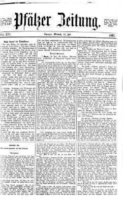 Pfälzer Zeitung Mittwoch 24. Juli 1867