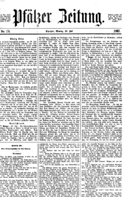 Pfälzer Zeitung Montag 29. Juli 1867