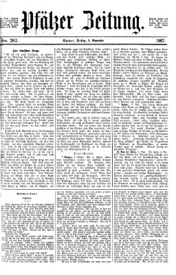 Pfälzer Zeitung Freitag 8. November 1867