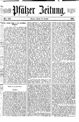 Pfälzer Zeitung Freitag 13. Dezember 1867