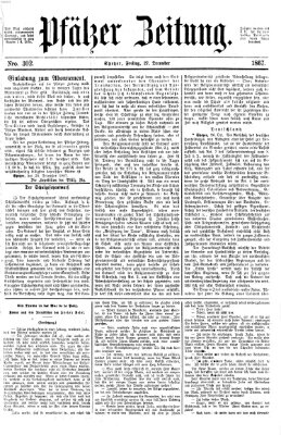 Pfälzer Zeitung Freitag 27. Dezember 1867
