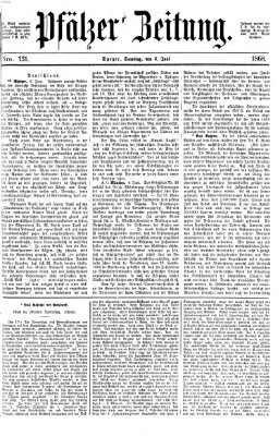 Pfälzer Zeitung Samstag 6. Juni 1868