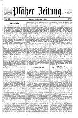 Pfälzer Zeitung Dienstag 9. März 1869