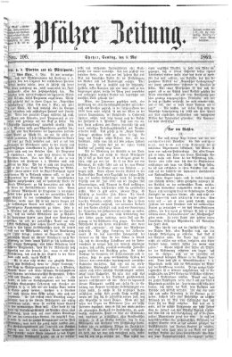 Pfälzer Zeitung Samstag 8. Mai 1869