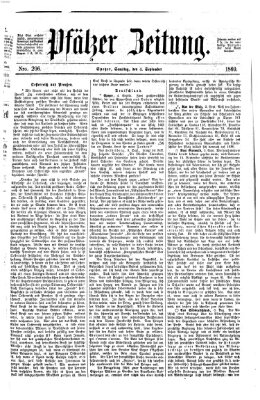 Pfälzer Zeitung Samstag 4. September 1869