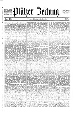 Pfälzer Zeitung Mittwoch 10. November 1869