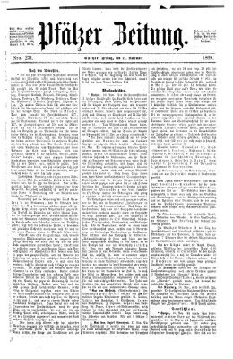 Pfälzer Zeitung Freitag 19. November 1869