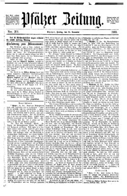 Pfälzer Zeitung Freitag 24. Dezember 1869