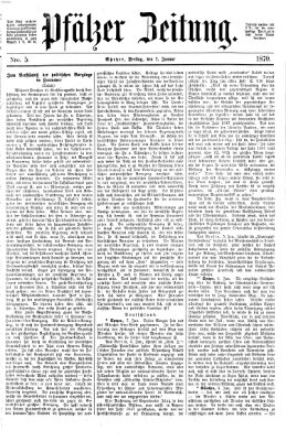 Pfälzer Zeitung Freitag 7. Januar 1870
