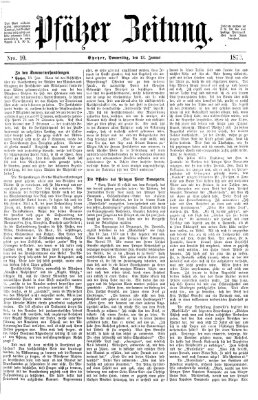 Pfälzer Zeitung Donnerstag 13. Januar 1870