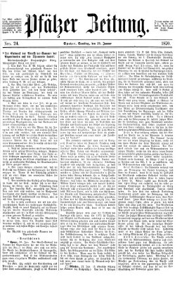Pfälzer Zeitung Samstag 29. Januar 1870