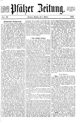 Pfälzer Zeitung Samstag 5. Februar 1870