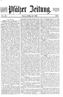 Pfälzer Zeitung Dienstag 8. März 1870