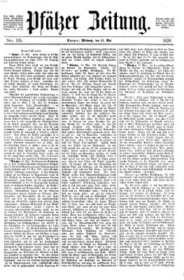 Pfälzer Zeitung Mittwoch 18. Mai 1870
