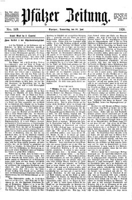 Pfälzer Zeitung Donnerstag 30. Juni 1870