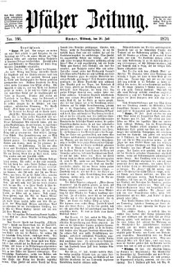 Pfälzer Zeitung Mittwoch 20. Juli 1870