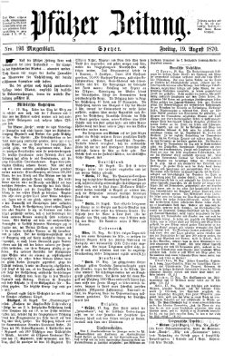 Pfälzer Zeitung Freitag 19. August 1870