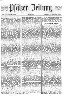 Pfälzer Zeitung Samstag 8. Oktober 1870